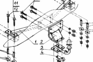 Euro kuka na dva šrafa za Opel Astra F (1991-2002)