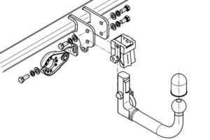 Euro kuka na ključ za Land Rover Freelander (1998-2007)