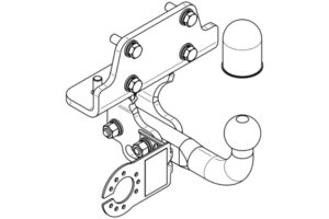 Euro kuka na dva šrafa za Toyota Land Cruiser (2003-2009) /sa 3 vrata/ Euro kuka na dva šrafa za Toyota Land Cruiser (2003-2009) /sa 3 vrata/
